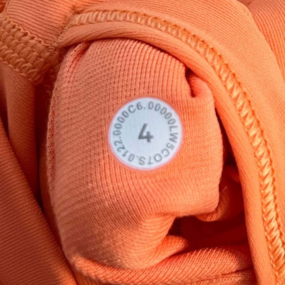 Lululemon Bright Orange High Waisted Wonder Under Leggings size 4 - Picture 8 of 8